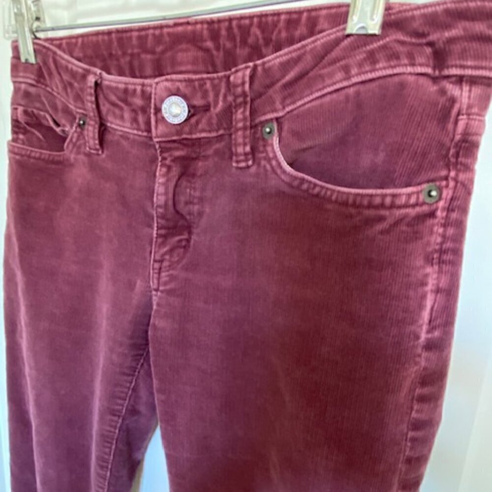 PATAGONIA Cotton Corduroy Slim Pants Jeans Burgundy 27 - Picture 6 of 15